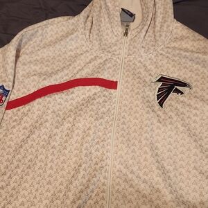 Reebok Cream and Red Men's Windbreaker